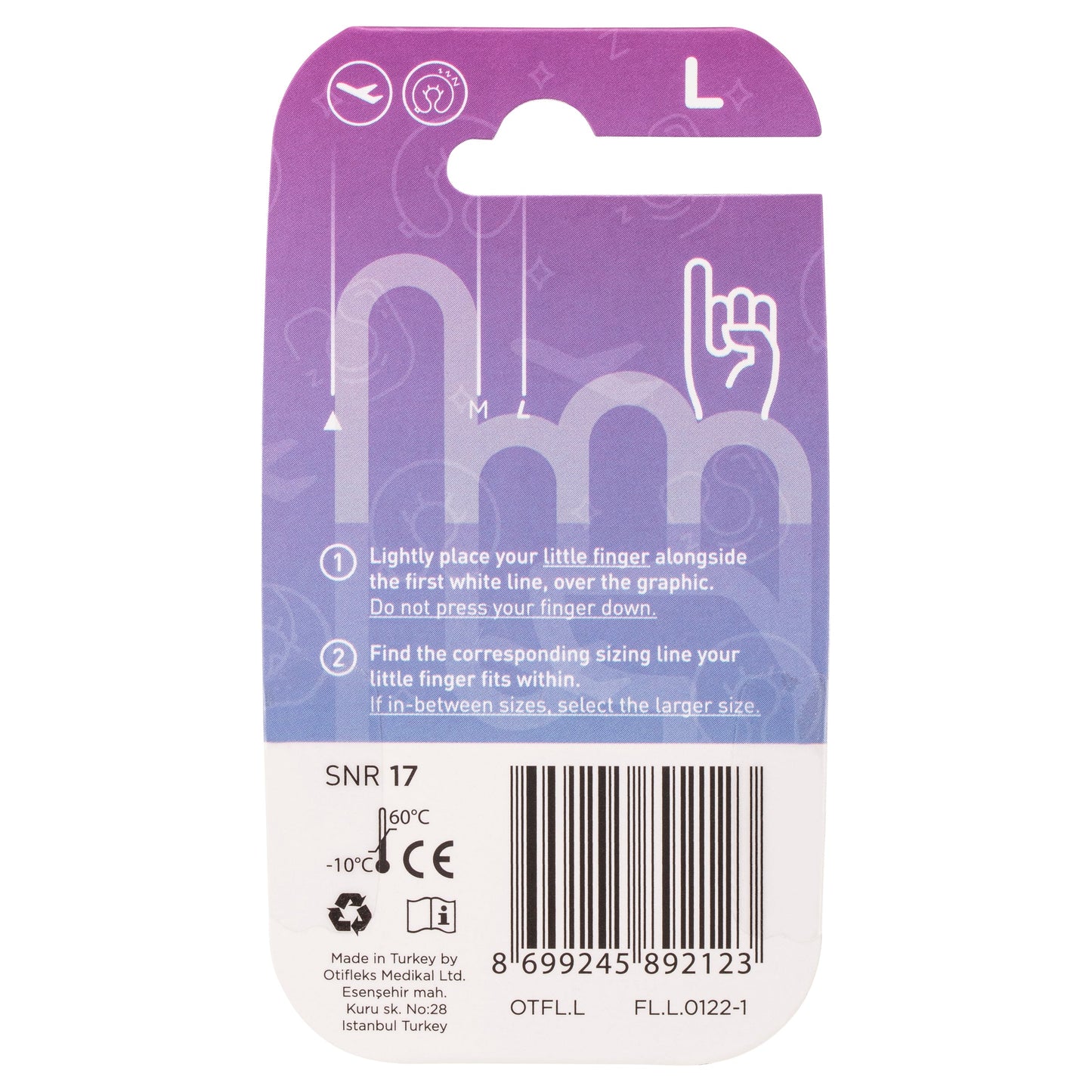Otifleks Flier Flight Ear Plugs Large 1 Pair - Cutprice Online