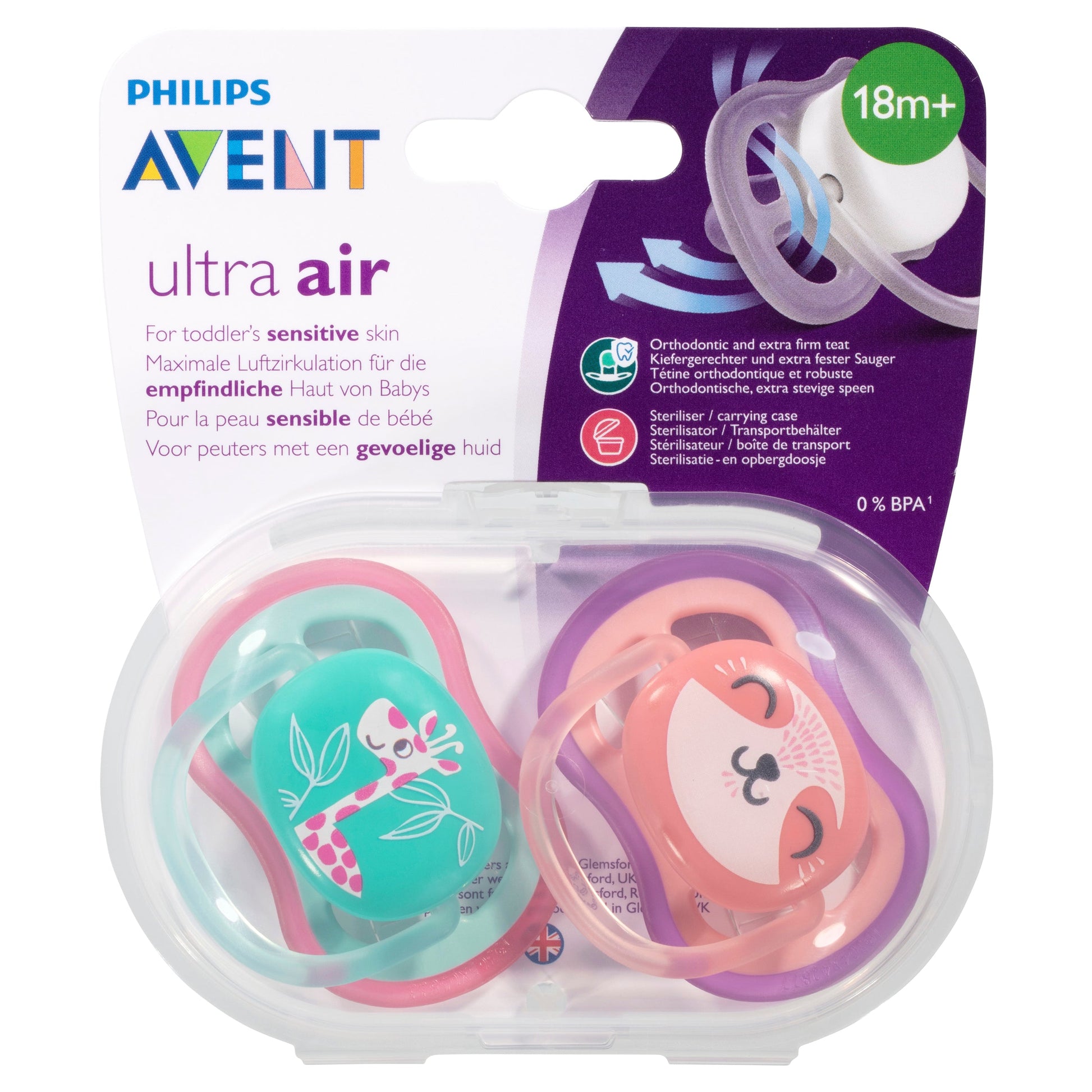 Avent Ultra Air BPA Free Soother 18m+ 2 Pack - Cutprice Online