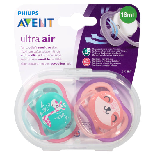 Avent Ultra Air BPA Free Soother 18m+ 2 Pack - Cutprice Online