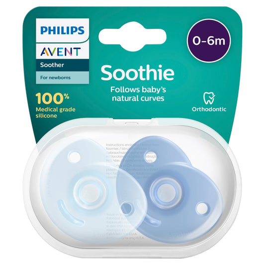Avent Soothie Blue 0-6 Months 2 Pack - Cutprice Online