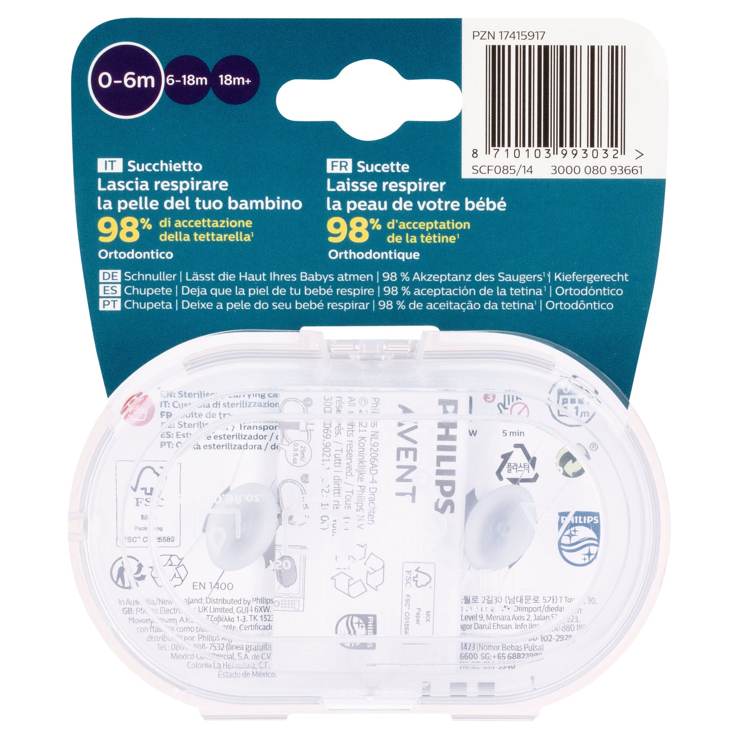 Avent Ultra Air Soother Deco Mixed 0-6 Months 2 Pack - (Assorted Colours) - Cutprice Online