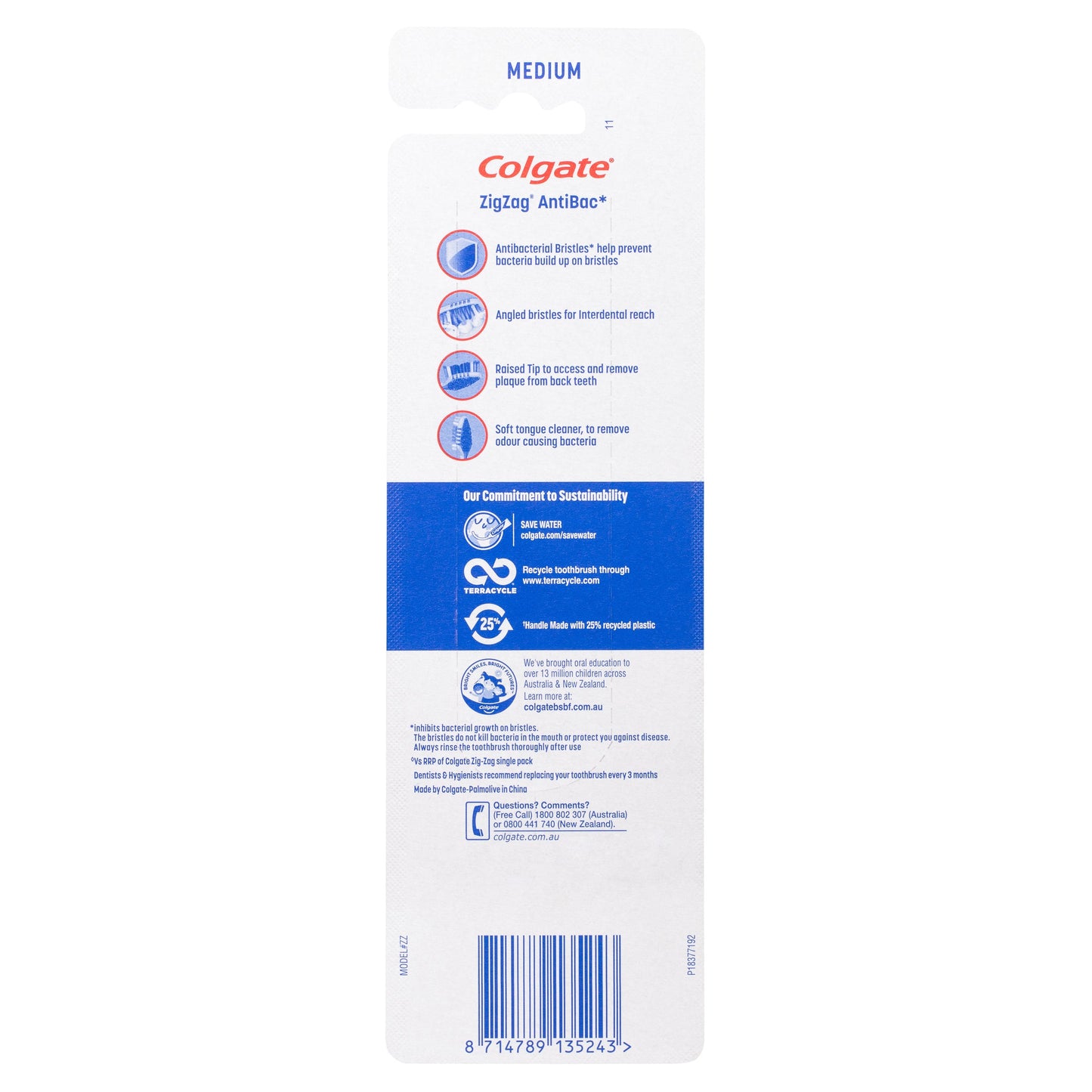 Colgate ZigZag Deep Interdental Clean Toothbrush Medium Value 3 Pack - Cutprice Online