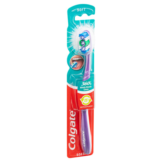 Colgate 360 Whole Mouth Clean Compact head Toothbrush Soft - Cutprice Online