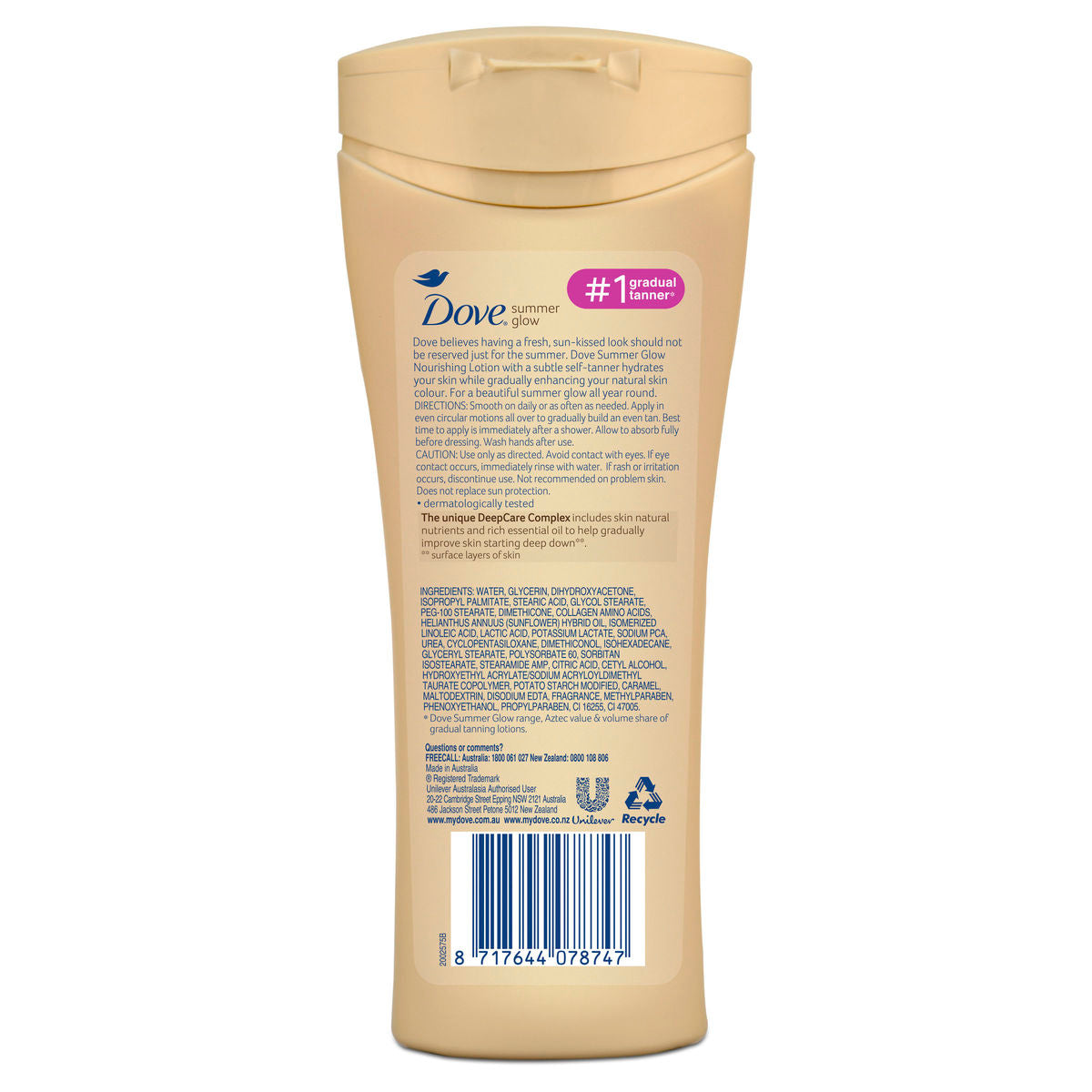 Dove Summer Glow Medium - Dark Skin 400ml - Cutprice Online