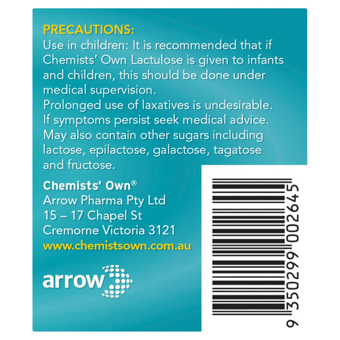Chemists’ Own Lactulose Liquid 500ml(Generic of Actilax) - Cutprice Online