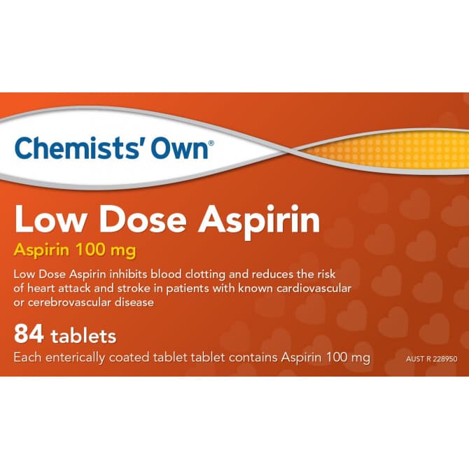 Chemists’ Own Low Dose Aspirin 84 Tablets (Generic of Cartia) - Cutprice Online