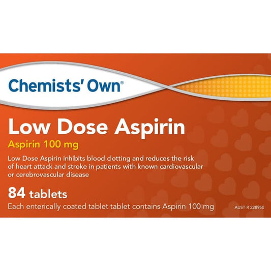 Chemists’ Own Low Dose Aspirin 84 Tablets (Generic of Cartia) - Cutprice Online