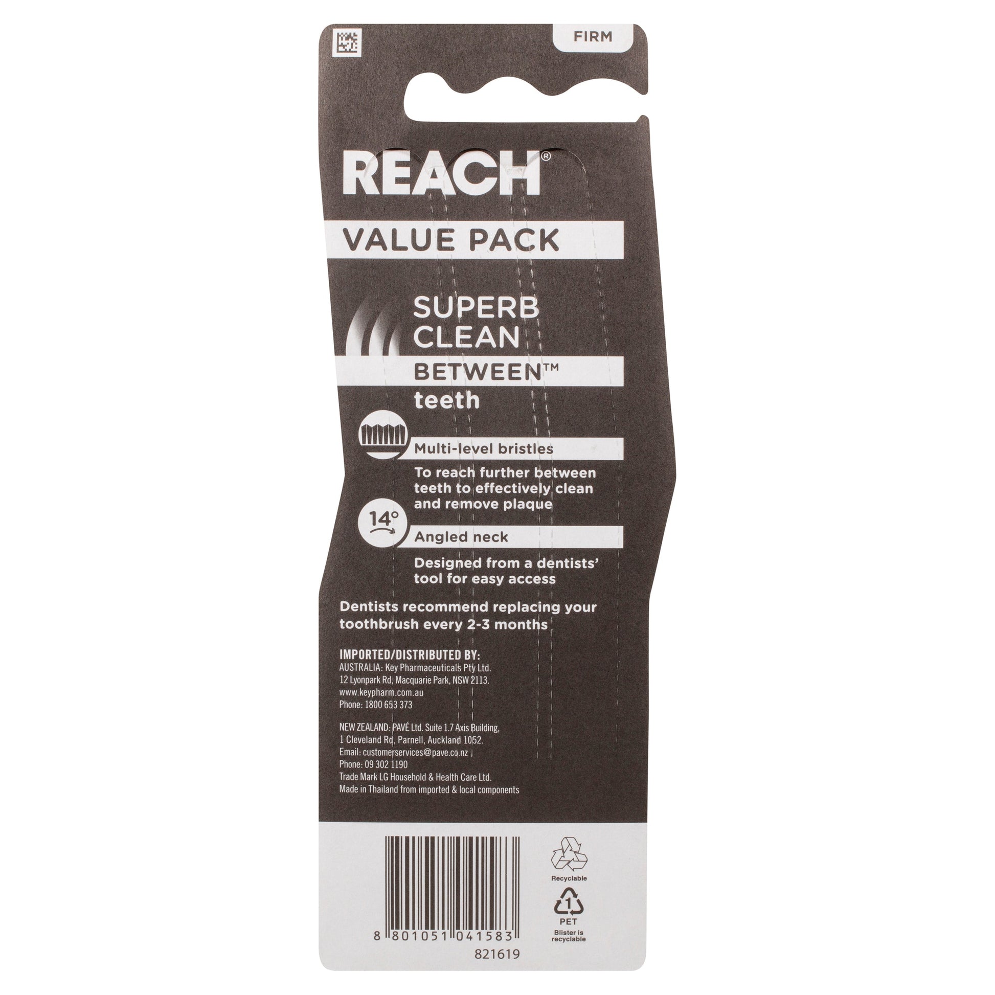 Reach Toothbrush Superb Clean Between Teeth Soft 3PK - Cutprice Online