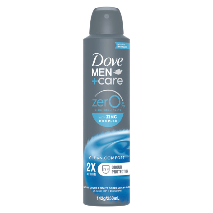 Dove Men Deo Clean Comfort Zero Aluminium 250ml