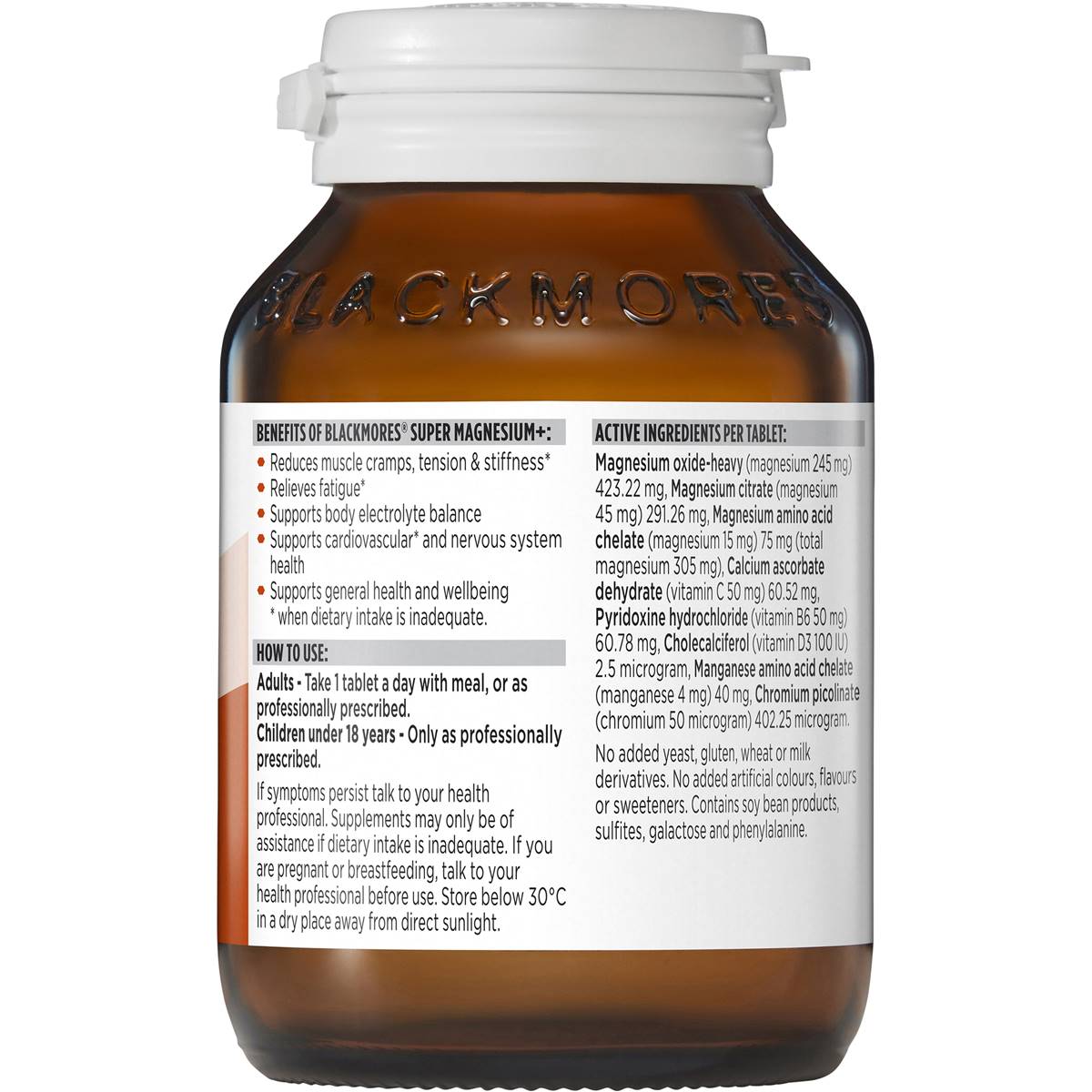 Blackmores Super Magnesium+ 100 Tablets - Cutprice Online