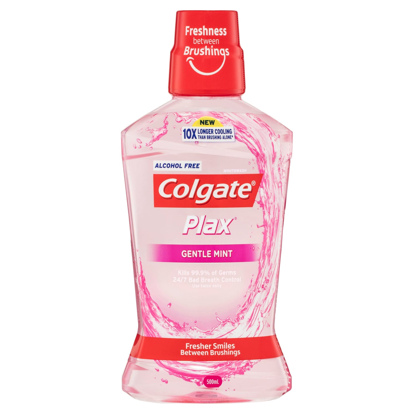 Colgate Plax Alcohol Free Antibacterial Mouthwash Gentle Mint 500mL - Cutprice Online