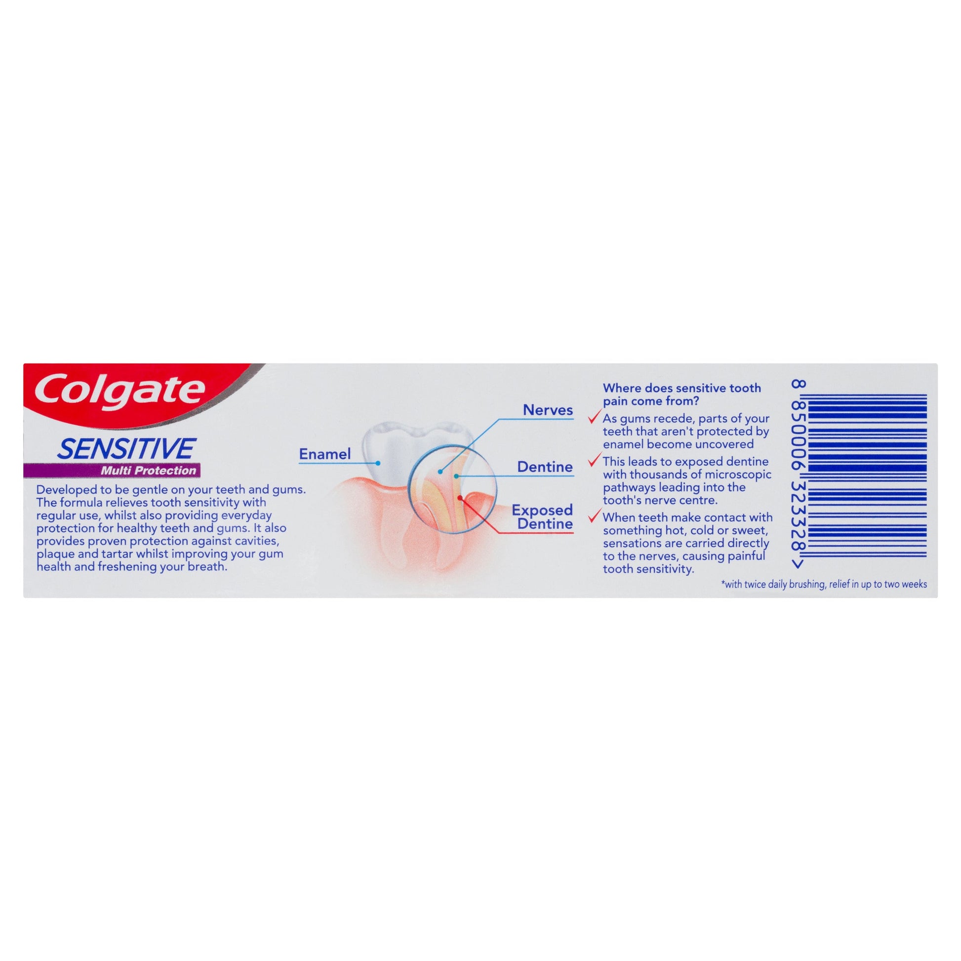 Colgate Sensitive Teeth Pain Multi Protection Fluoride Toothpaste 110g - Cutprice Online