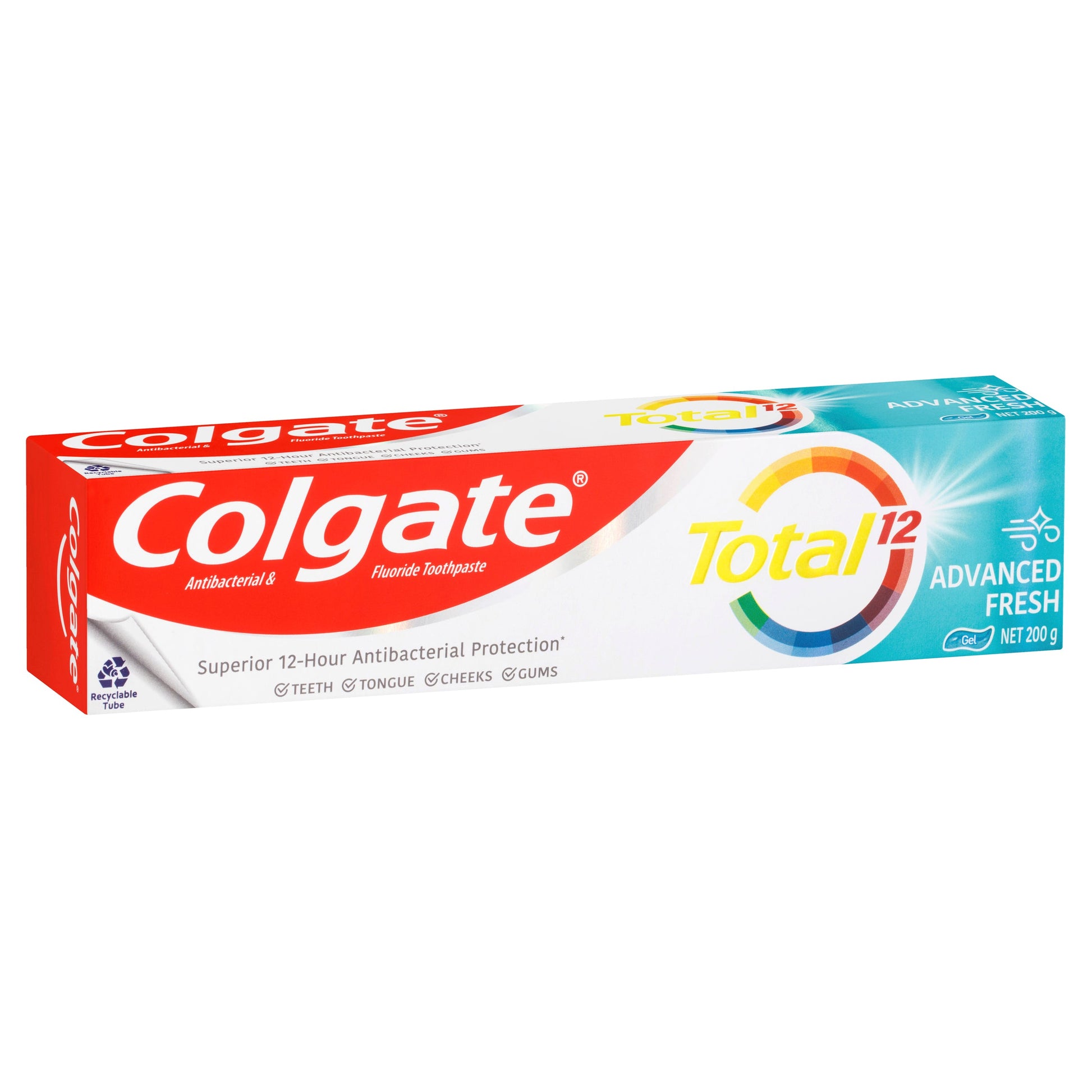 Colgate Total Advanced Fresh Antibacterial & Fluoride Gel Toothpaste 200g - Cutprice Online