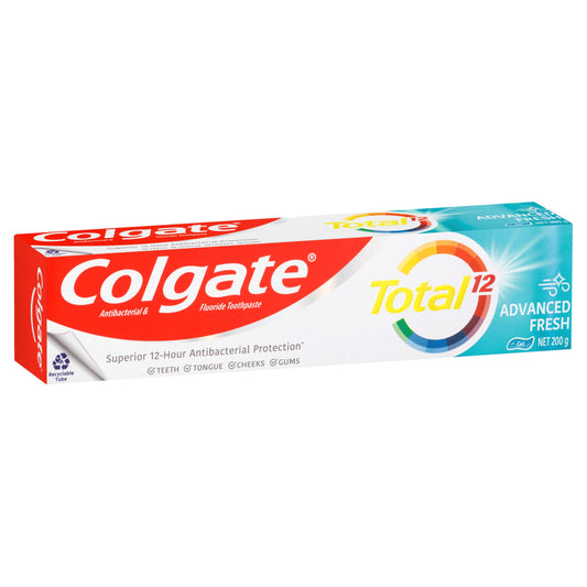Colgate Total Advanced Fresh Antibacterial & Fluoride Gel Toothpaste 200g - Cutprice Online