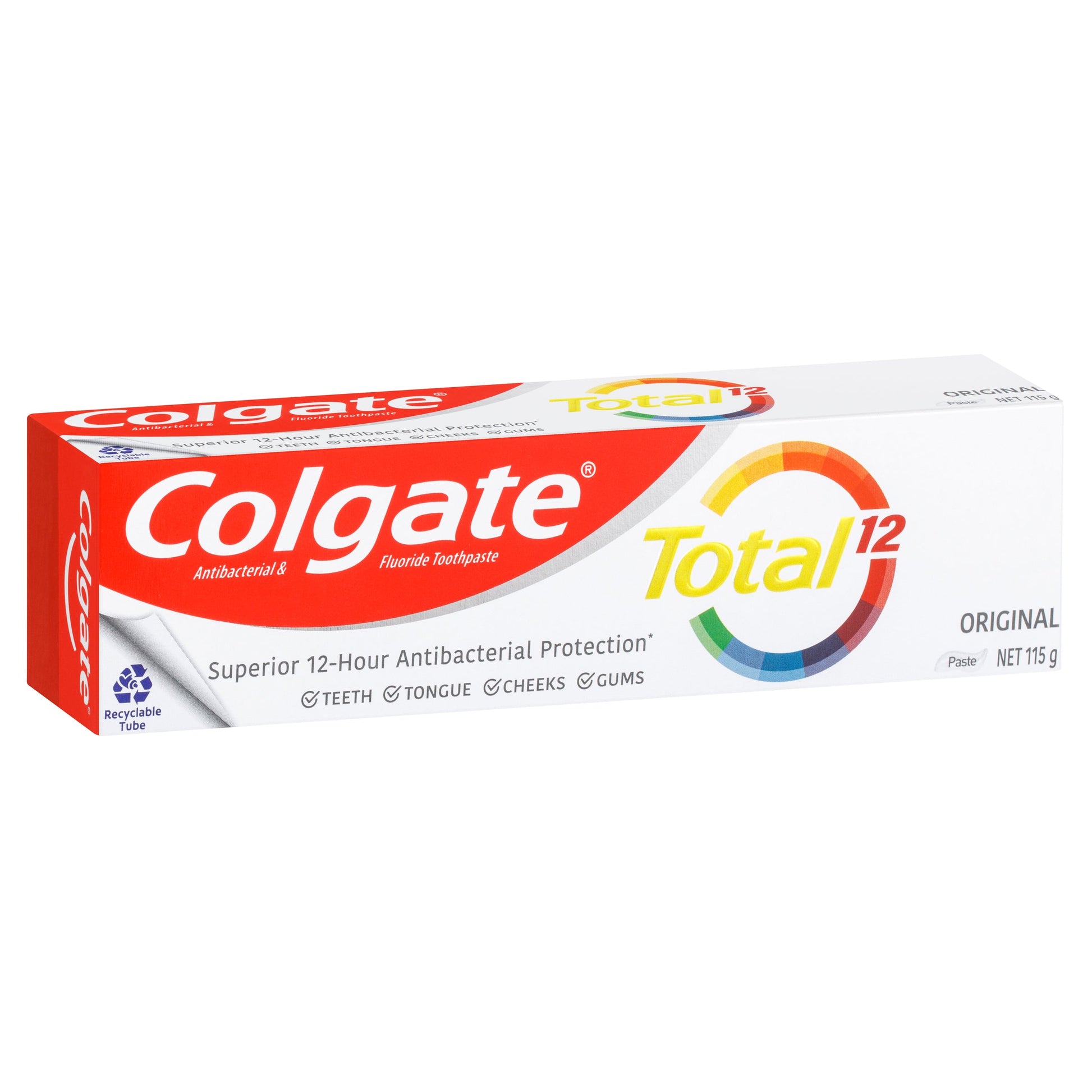 Colgate Total Original Antibacterial Fluoride Toothpaste 115g - Cutprice Online