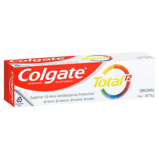 Colgate Total Original Antibacterial Fluoride Toothpaste 115g - Cutprice Online