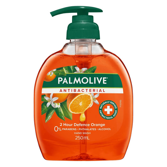 Palmolive Antibacterial 2 Hour Defence Liquid Hand Wash Orange Pump 250mL - Cutprice Online