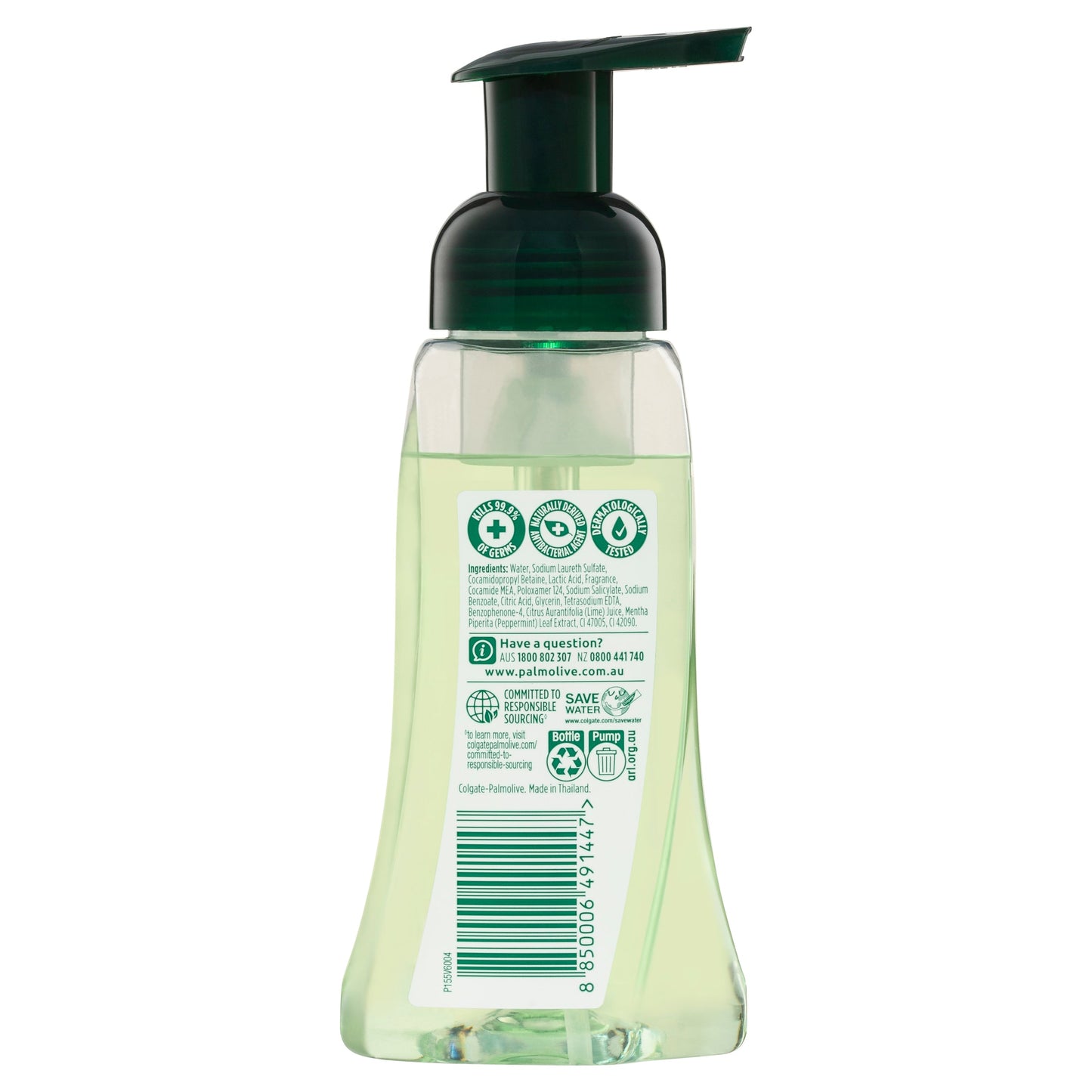 Palmolive Foaming Antibacterial Hand Wash Lime & Mint Pump 250mL - Cutprice Online