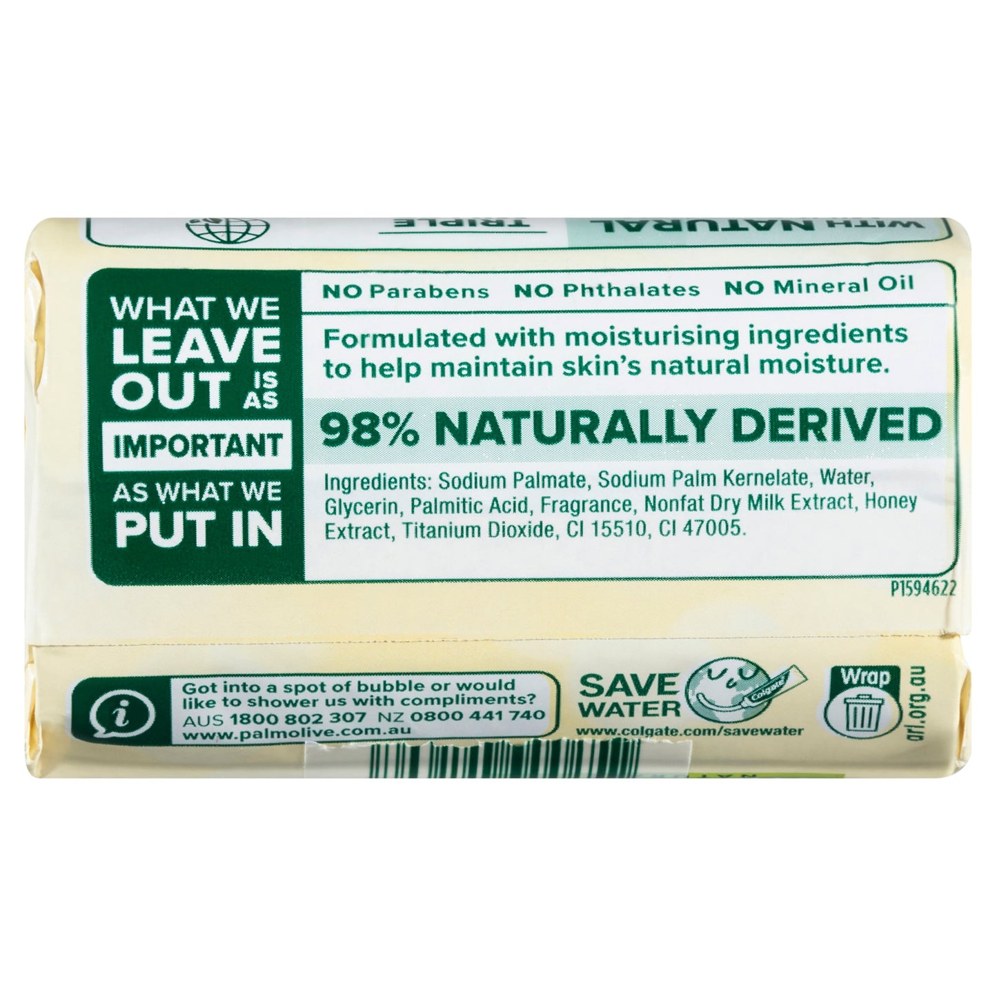 Palmolive Naturals Replenishing Bar Soap Milk & Honey 4 x 90g - Cutprice Online