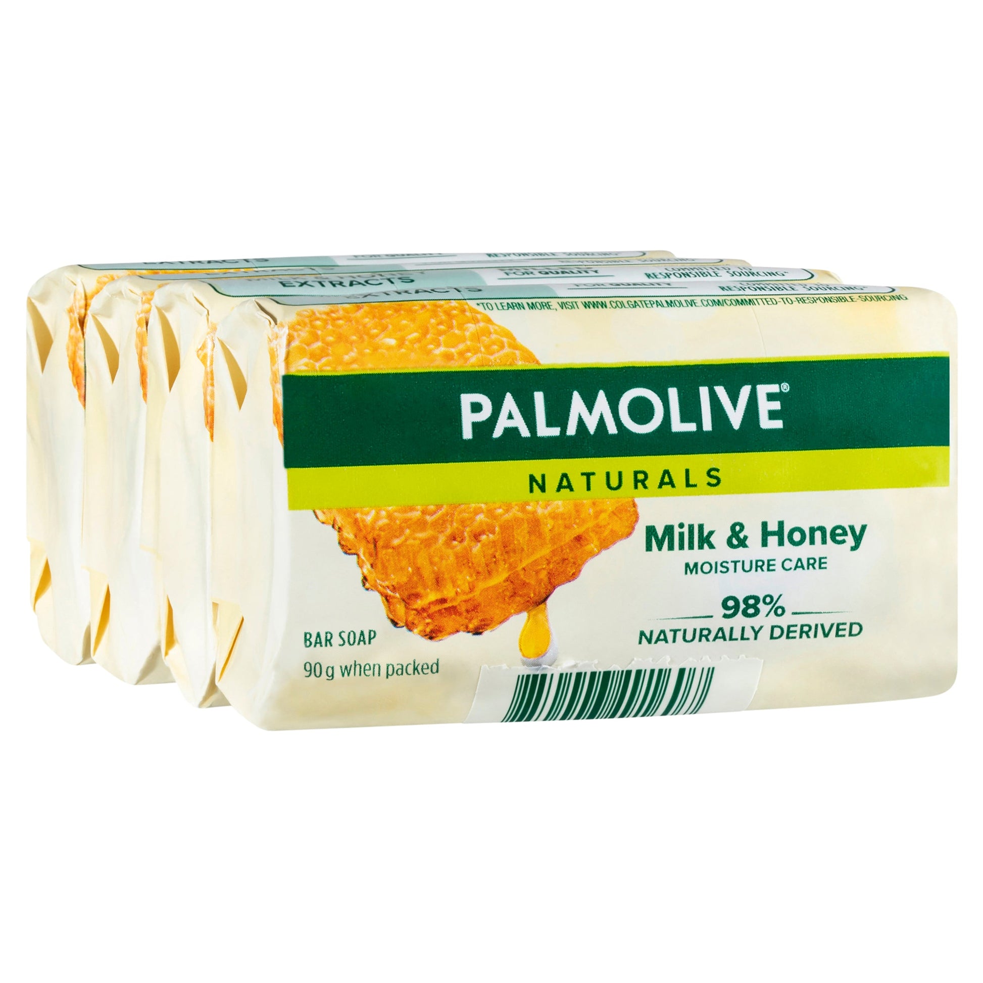 Palmolive Naturals Replenishing Bar Soap Milk & Honey 4 x 90g - Cutprice Online