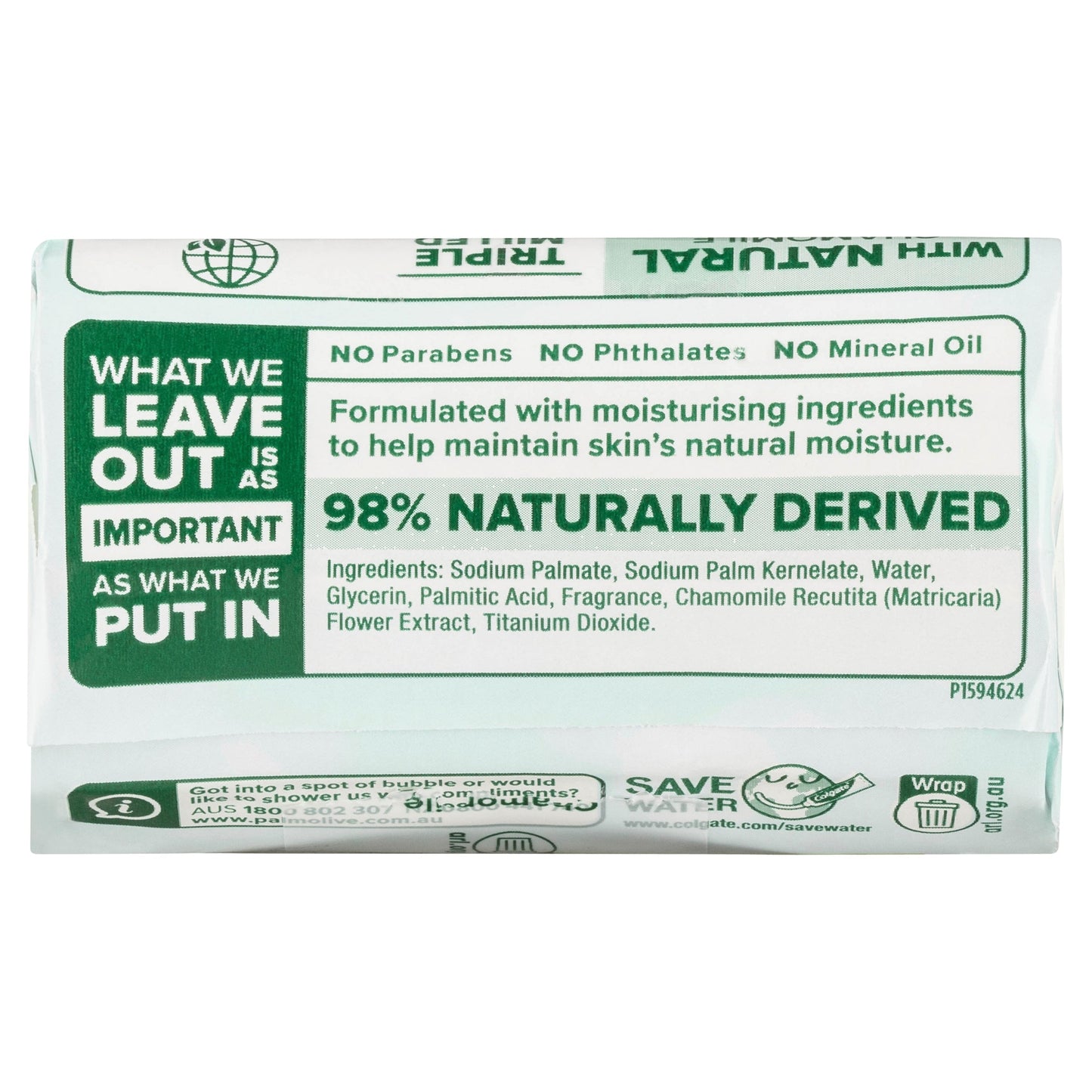 Palmolive Naturals Balanced & Mild Bar Soap Chamomile Extracts 4 x 90g - Cutprice Online
