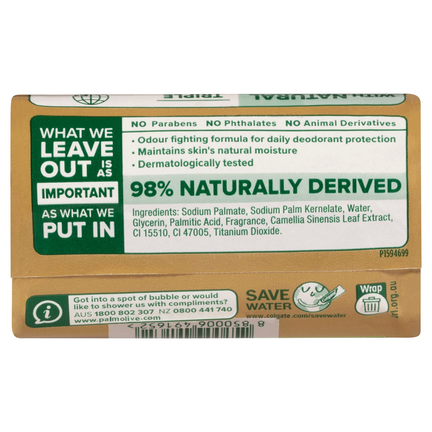 Palmolive Gold Bar Soap Daily Deodorant protection 10 pack x 90g - Cutprice Online