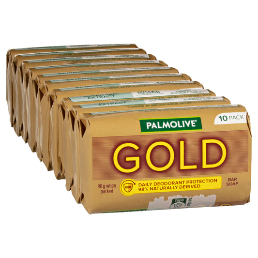 Palmolive Gold Bar Soap Daily Deodorant protection 10 pack x 90g - Cutprice Online