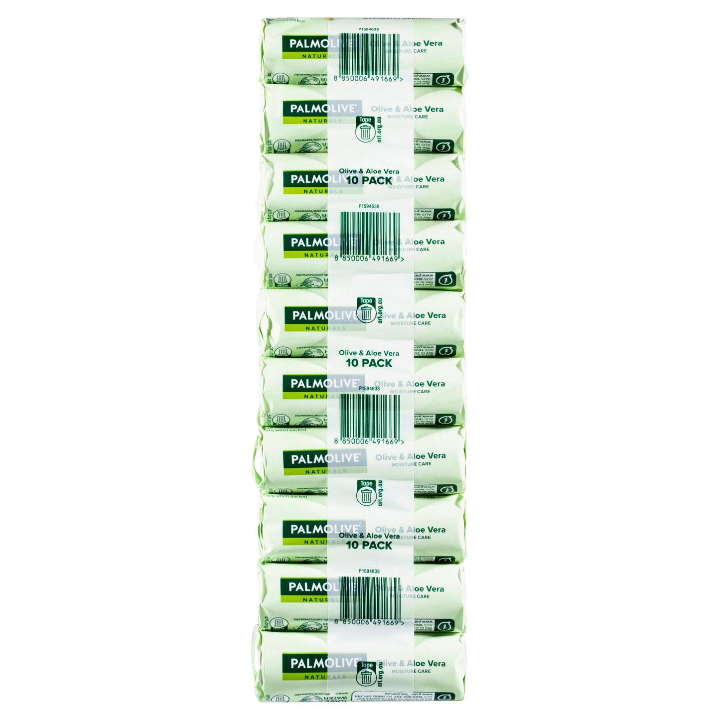 Palmolive Naturals Moisture Care Bar Soap Aloe & Olive Extracts 10 x 90g - Cutprice Online