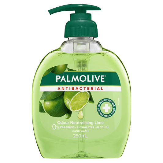 Palmolive Antibacterial Odour Neutralising Liquid Hand Wash Lime Pump 250mL - Cutprice Online