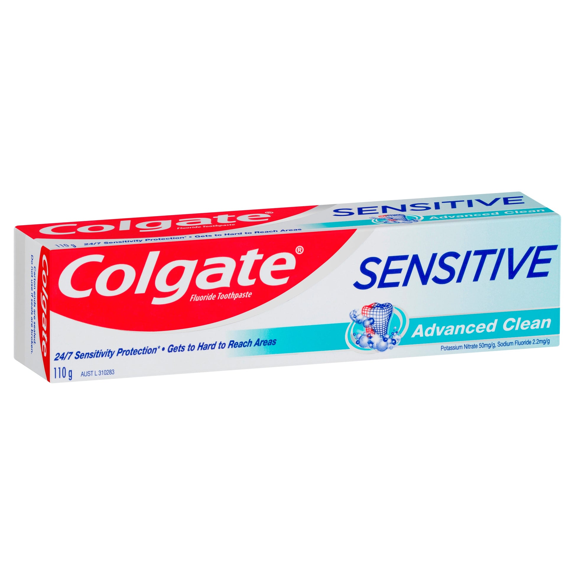 Colgate Sensitive teeth pain Advanced Clean Fluoride Toothpaste 110g - Cutprice Online