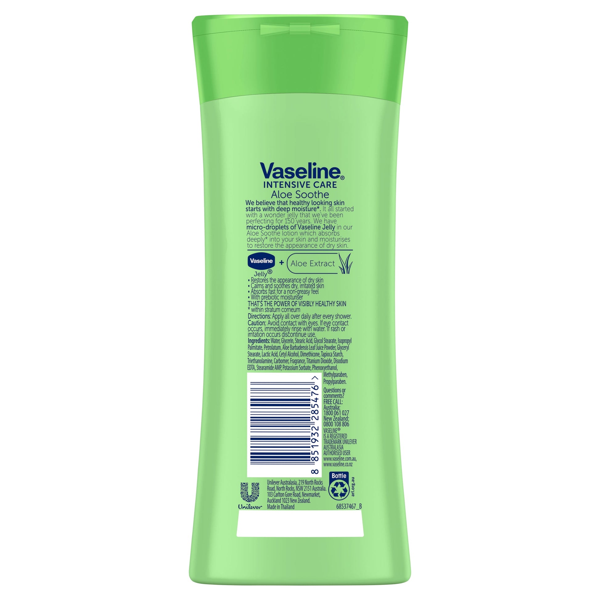 Vaseline Intensive Care Body Lotion Aloe Soothe 225ml - Cutprice Online