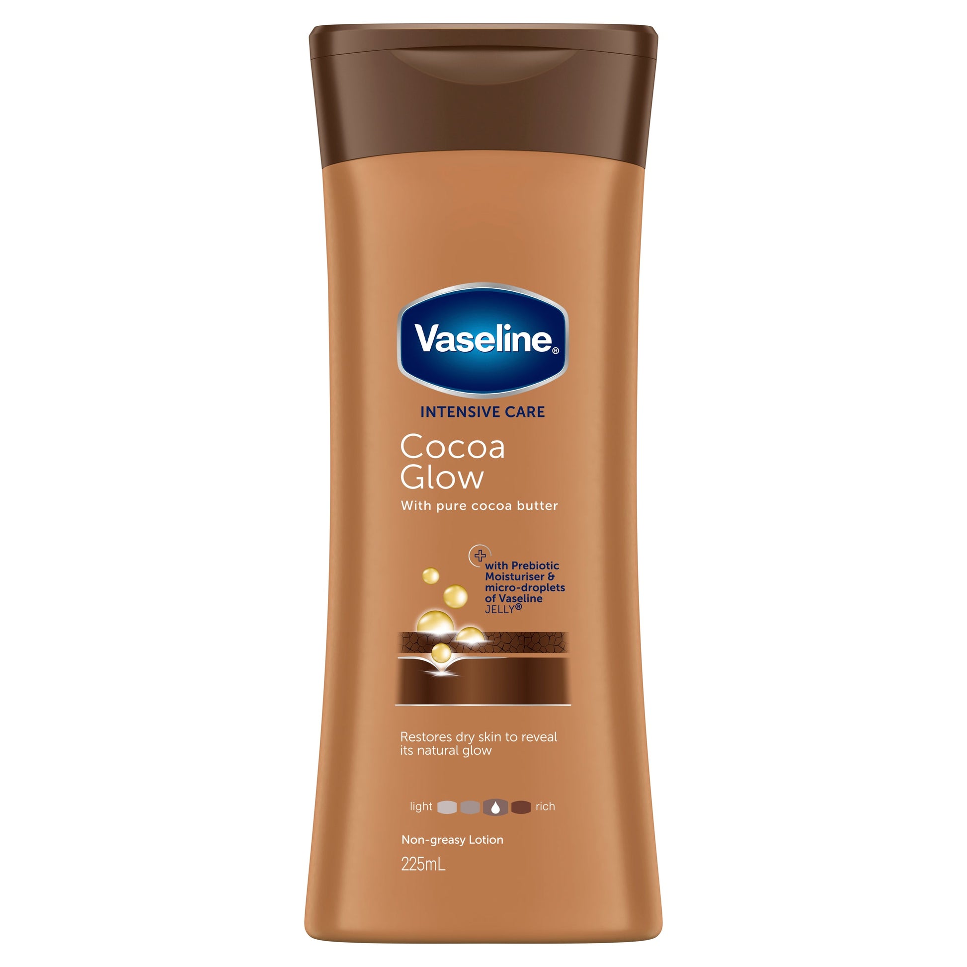 Vaseline Intensive Care Body Lotion Cocoa Glow 225ml - Cutprice Online