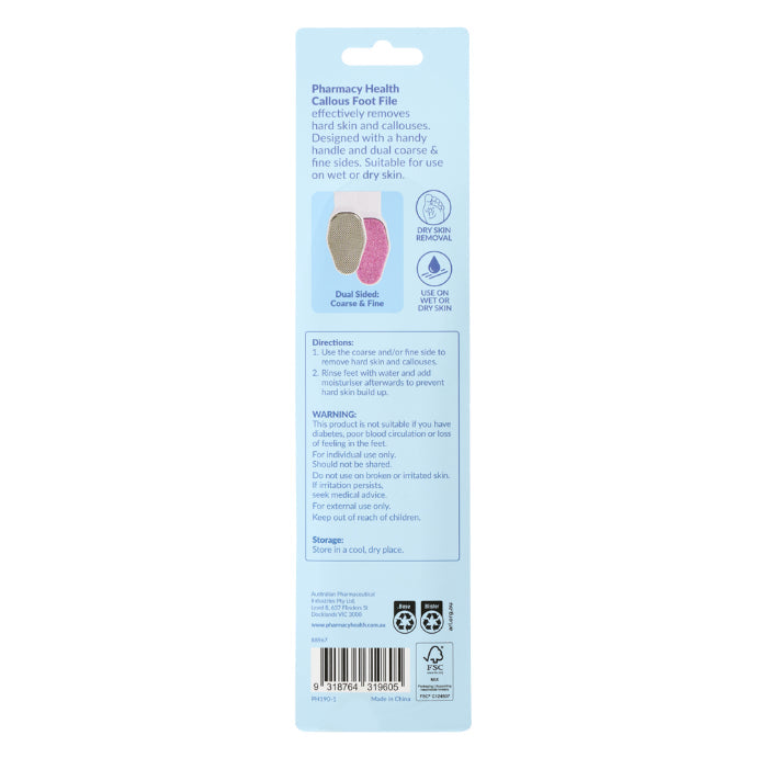 Pharmacy Health Callous Foot File
