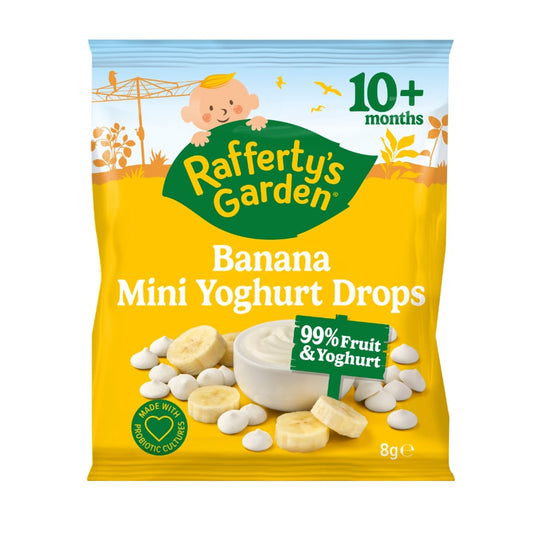 Raffertys Garden Mini Yoghurt Drops Banana 8g Z10