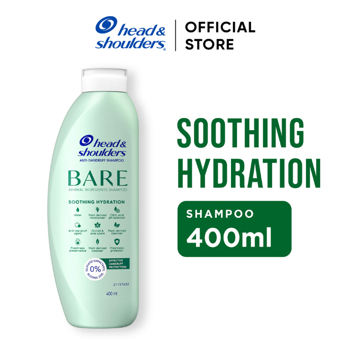 Head & Shoulders BARE Soothing Hydration Minimal Ingredients Anti-Dandruff Shampoo 400mL