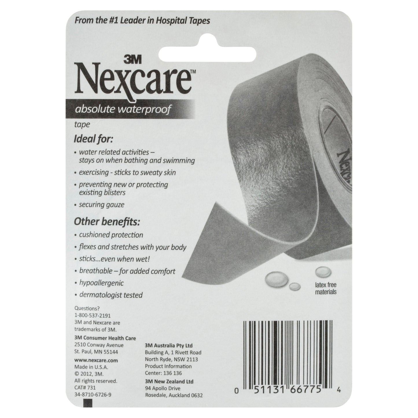 Nexcare Micropore Absolute Waterproof Tape 25.4mm x 4.57m - Cutprice Online