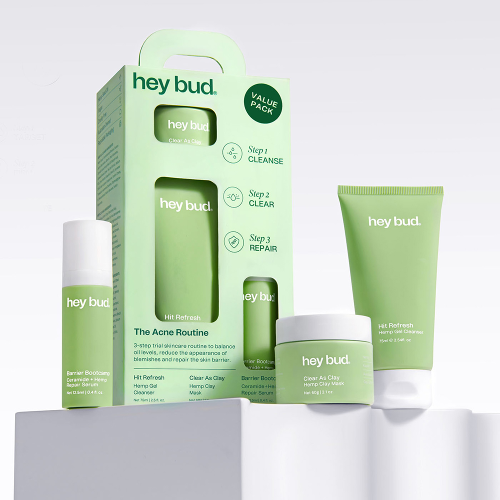 Hey Bud The Acne Routine: Trial Kit 3 Piece Set