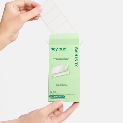 Hey Bud Hydrocolloid + Hemp XL Pimple Strips 10 Patches