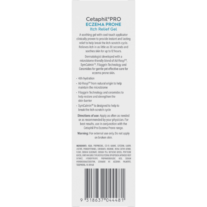 Cetaphil Pro Eczema Prone Itch Relief Gel 59ml - Cutprice Online