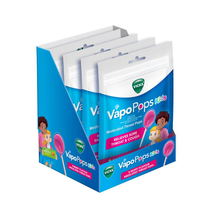 Vicks Throat Pops for Kids 8pk - Cutprice Online