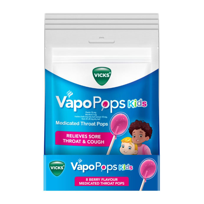 Vicks Throat Pops for Kids 8pk - Cutprice Online