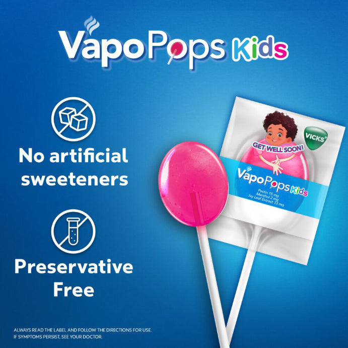 Vicks Throat Pops for Kids 8pk - Cutprice Online