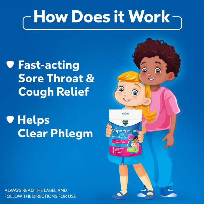Vicks Throat Pops for Kids 8pk - Cutprice Online