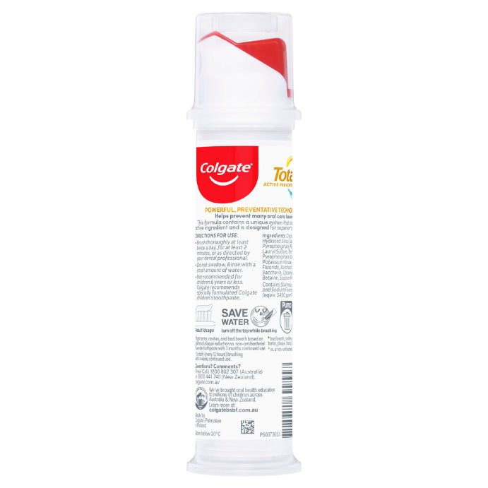 Colgate Tooth Paste Total Pump Clean Mint 130g