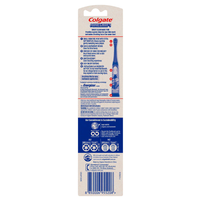 Colgate Tooth Brush Kids Sonic Minecraft