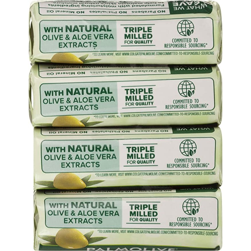Palmolive Naturals Moisture Care Aloe & Olive Extracts Bar Soap 4 x 90g - Cutprice Online