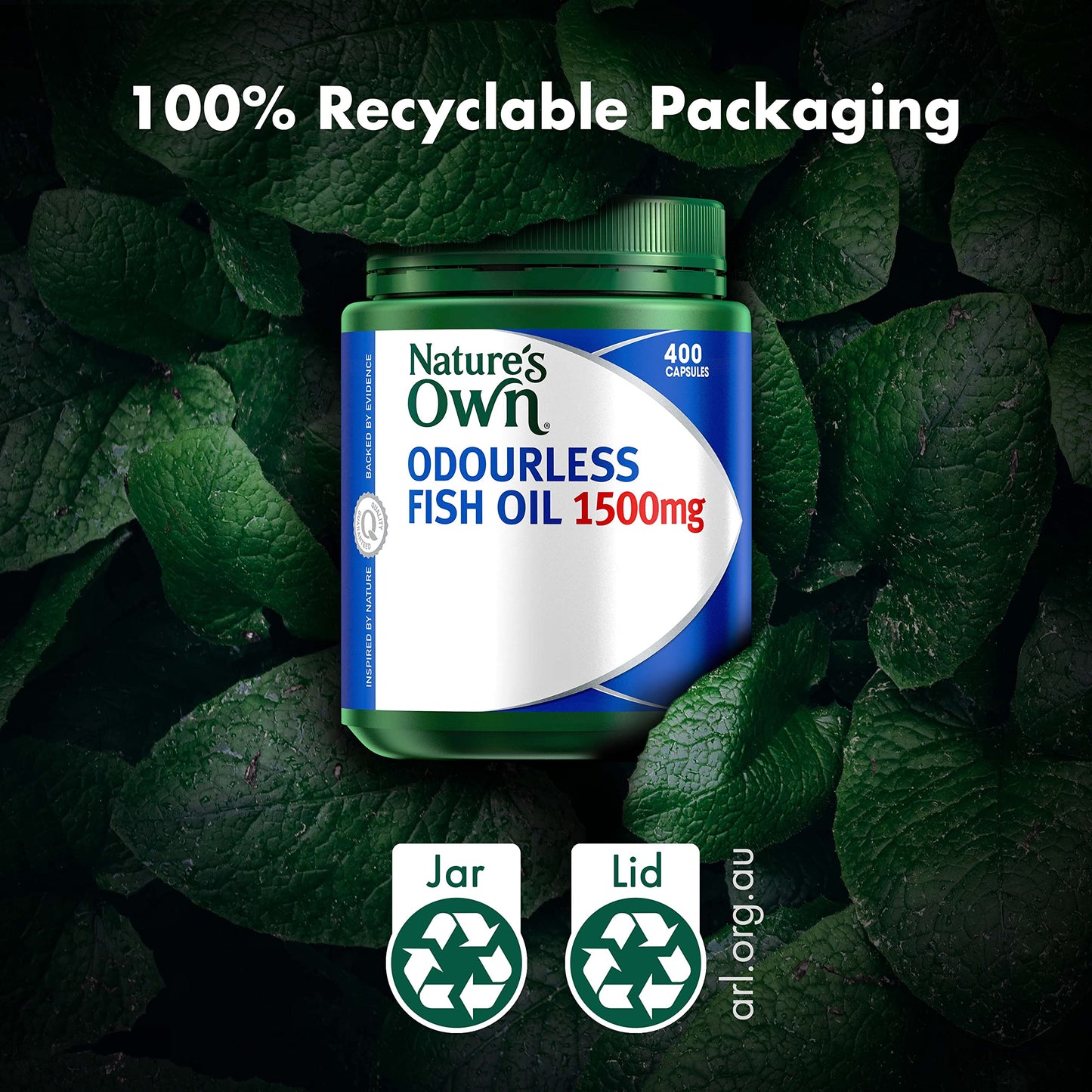Nature's Own Odourless Fish Oil 1500mg 200 Capsules - Cutprice Online