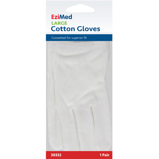 Ezimed Cotton Gloves Large