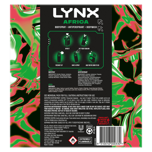 Lynx Africa Trio Gift Set R25