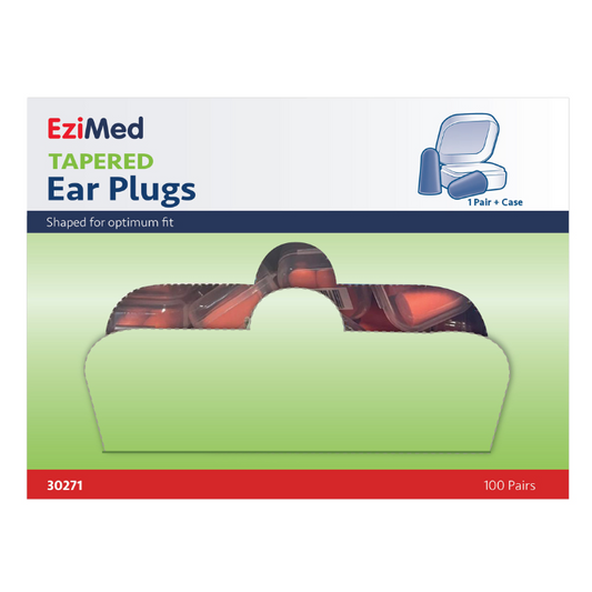 Ezimed Ear Plugs Tap 1 Pair 100 Case